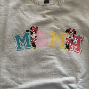 Minnie Mouse MAMA Graphic Sweatshirt - Pastel Letters